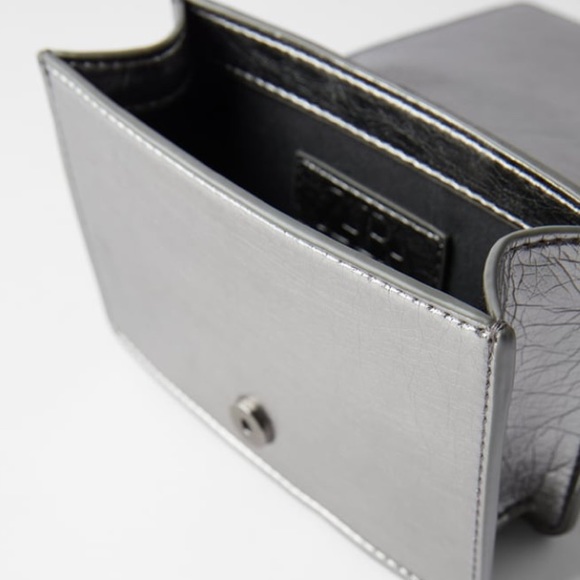 Zara silver mini crossbody w/ chain detail - Picture 4 of 4